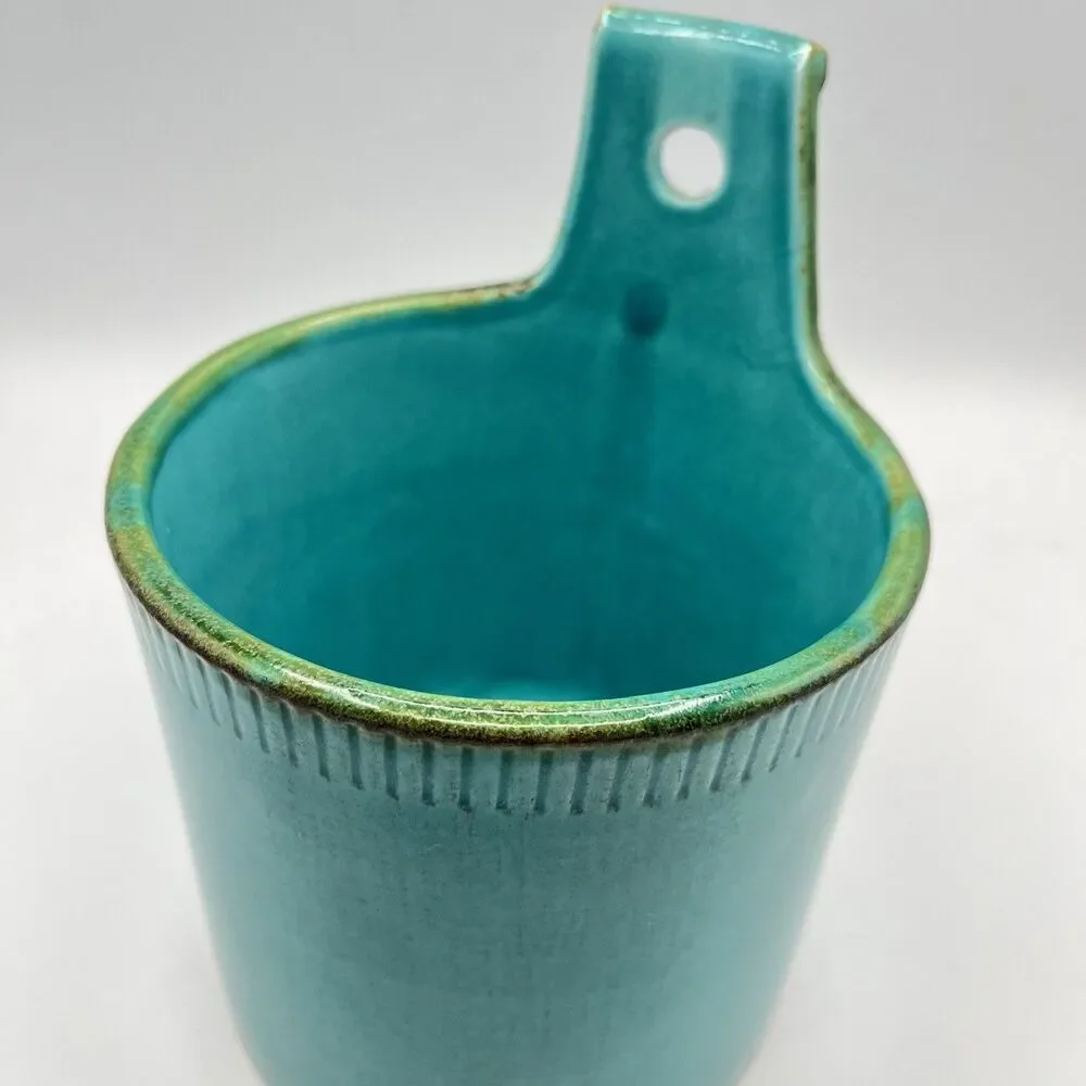 Crate And Barrel Container Blue Ceramic